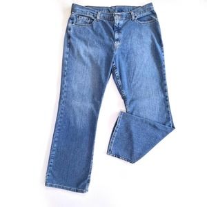 Levi's 515 Bootcut Jeans Womens Sz 16 Stretch 11" Rise 9.5" Inseam Med Wash